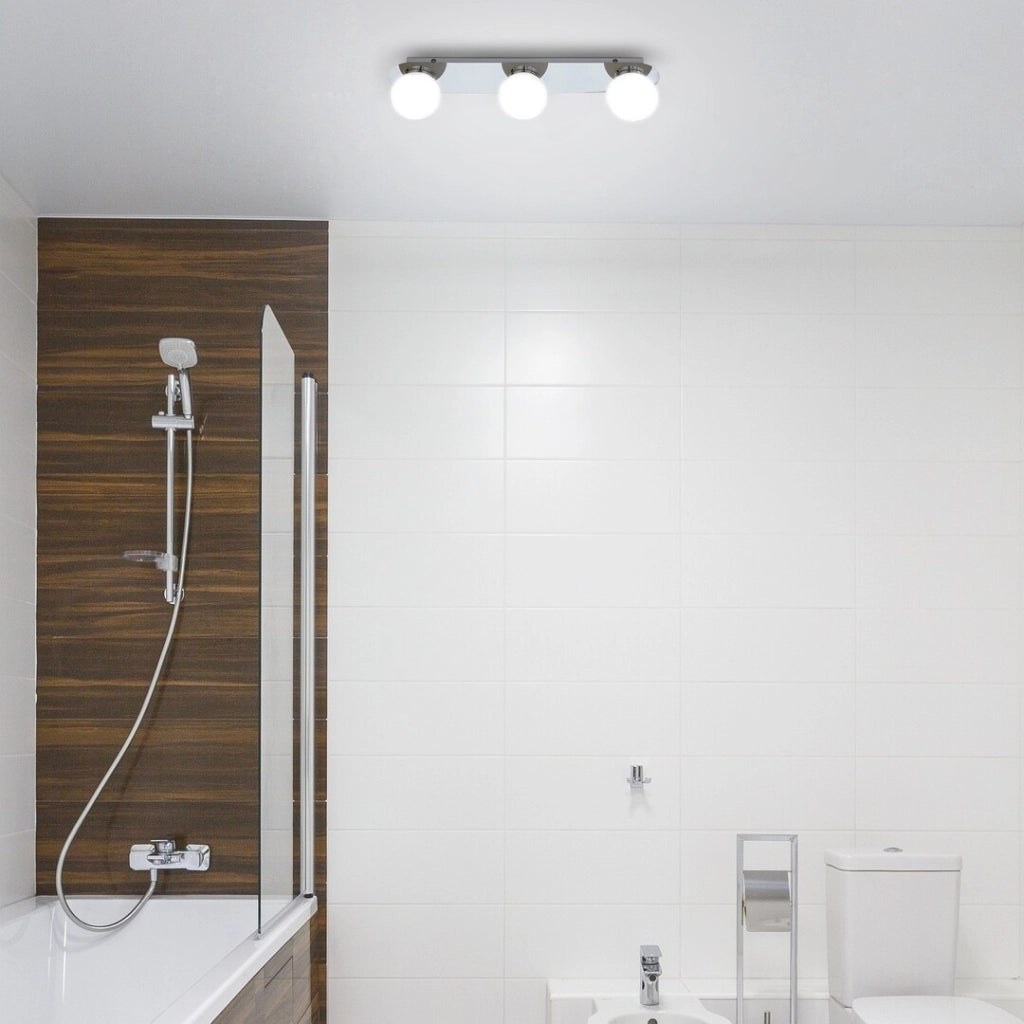Plafoniera bagno 3 luci G9 cromata IP44 Becca Rabalux