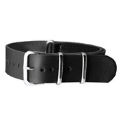 Trade Shop - Cinturino In Pelle Universale Ricambio Orologio Larghezza 20mm Nero -