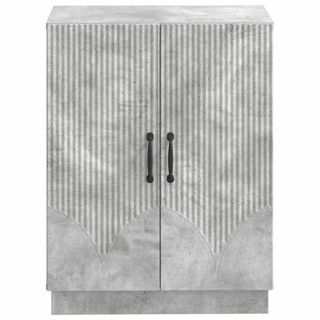 Mobiletto da Bagno HOORN Grigio Cemento 59,5 x 31 x 77 cm 897278