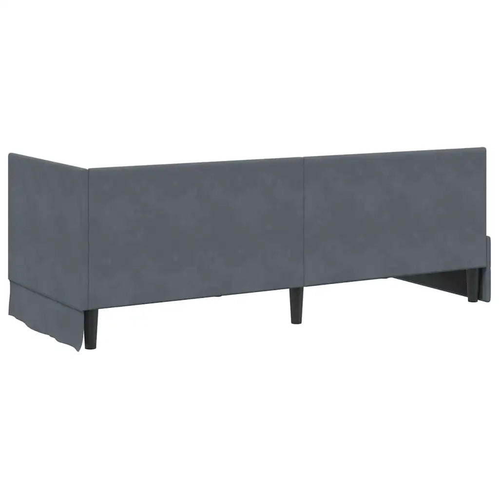 Struttura Letto Angolare con Materasso 2 pz-Giroletto con materasso Grigio Velluto 966099
