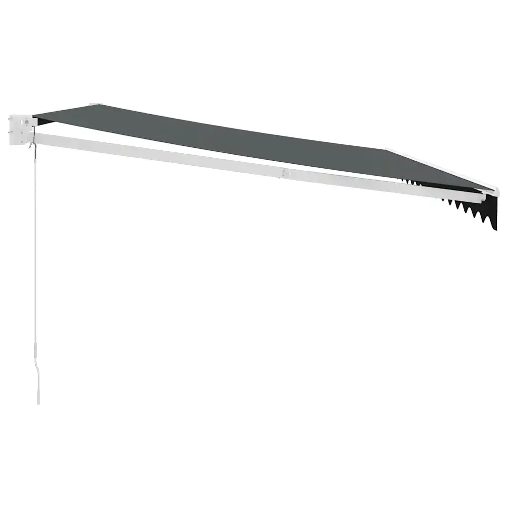 Tenda da Sole Retrattile Antracite 4,5x3 m Tessuto e Alluminio 3154439