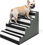 Scale per cani e gatti con 4 gradini, alta densità schiuma, 45 x 45 x 60 cm, con chiusura a zip e superficie antiscivolo
