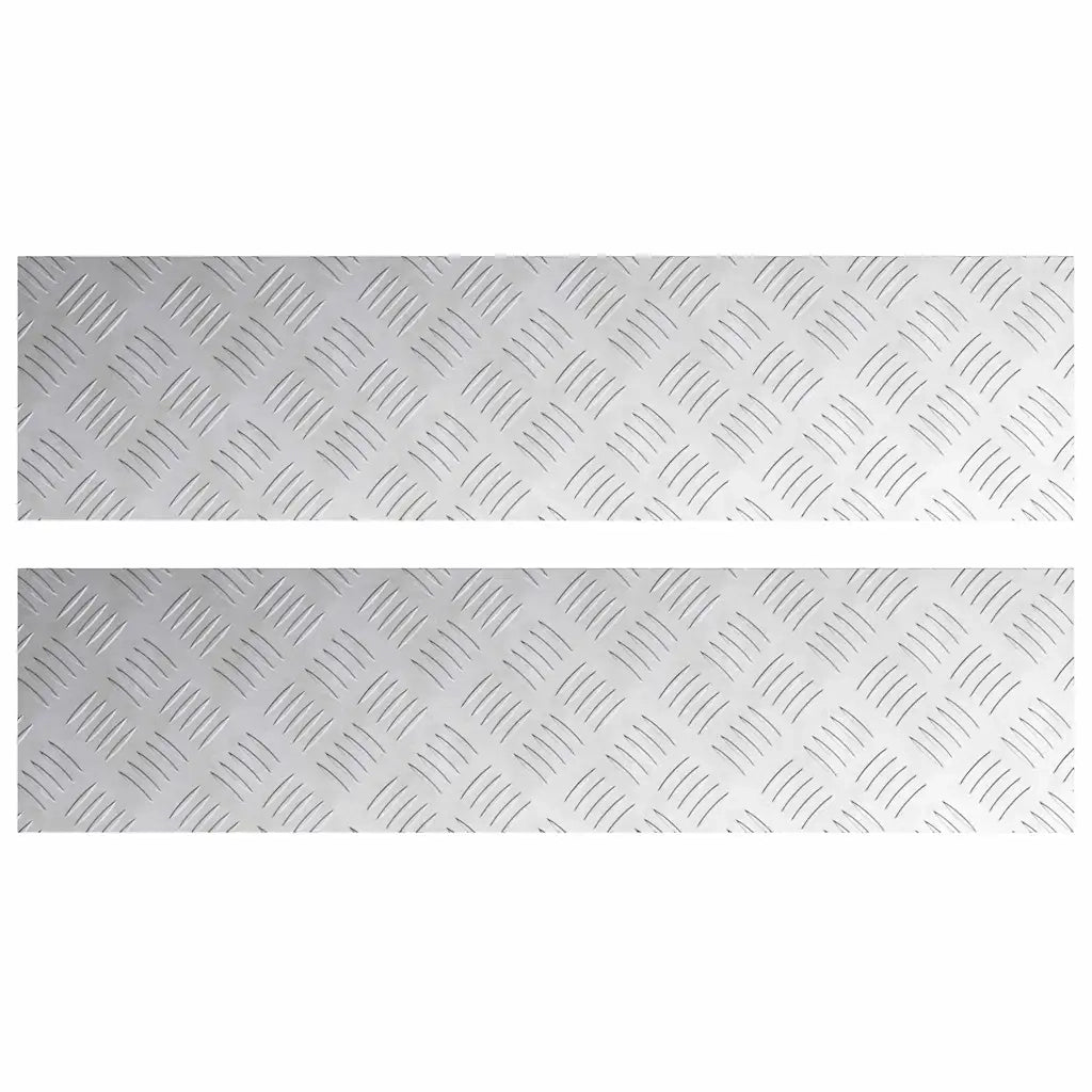 Gradini per Scale 2 pcs Argento 80 x 20 cm Alluminio 4104261