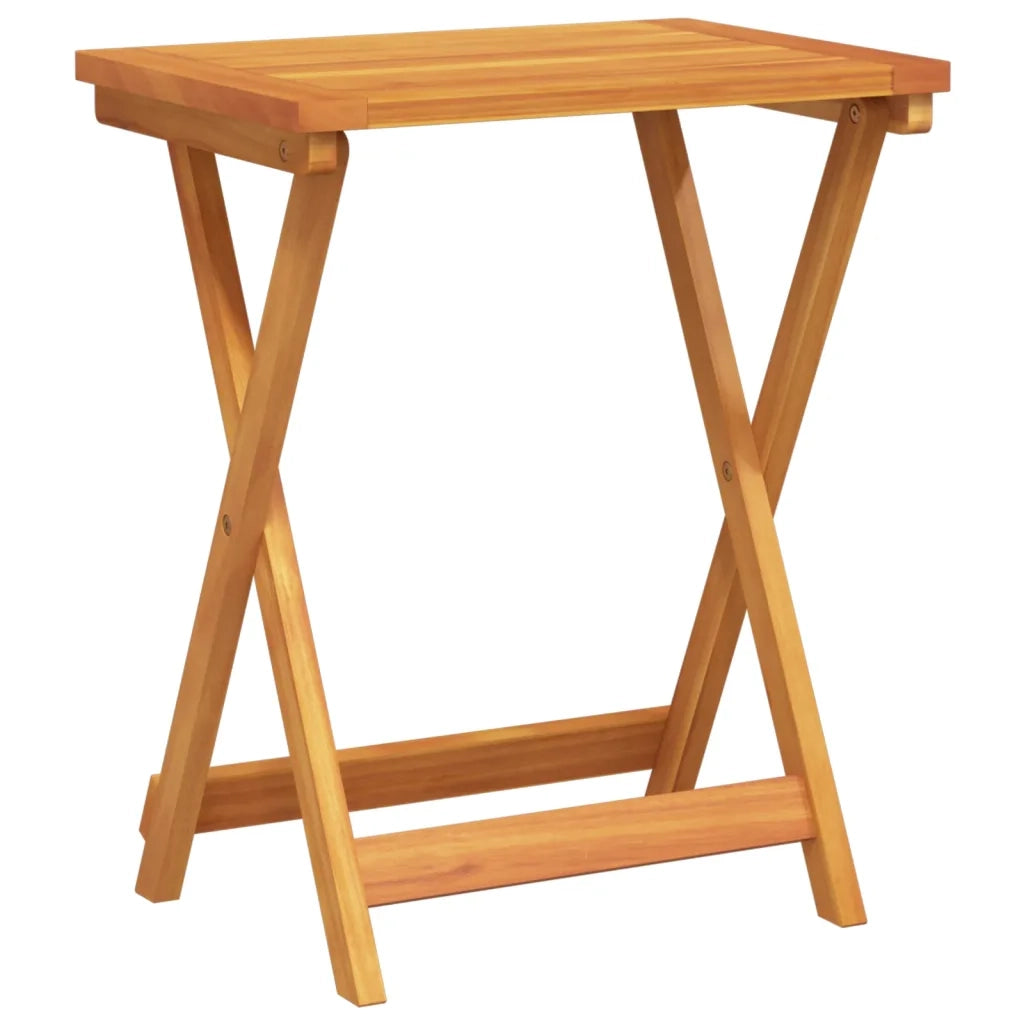 Tavolo da Giardino Pieghevole 50x36x60 cm Legno Massello Acacia 364895