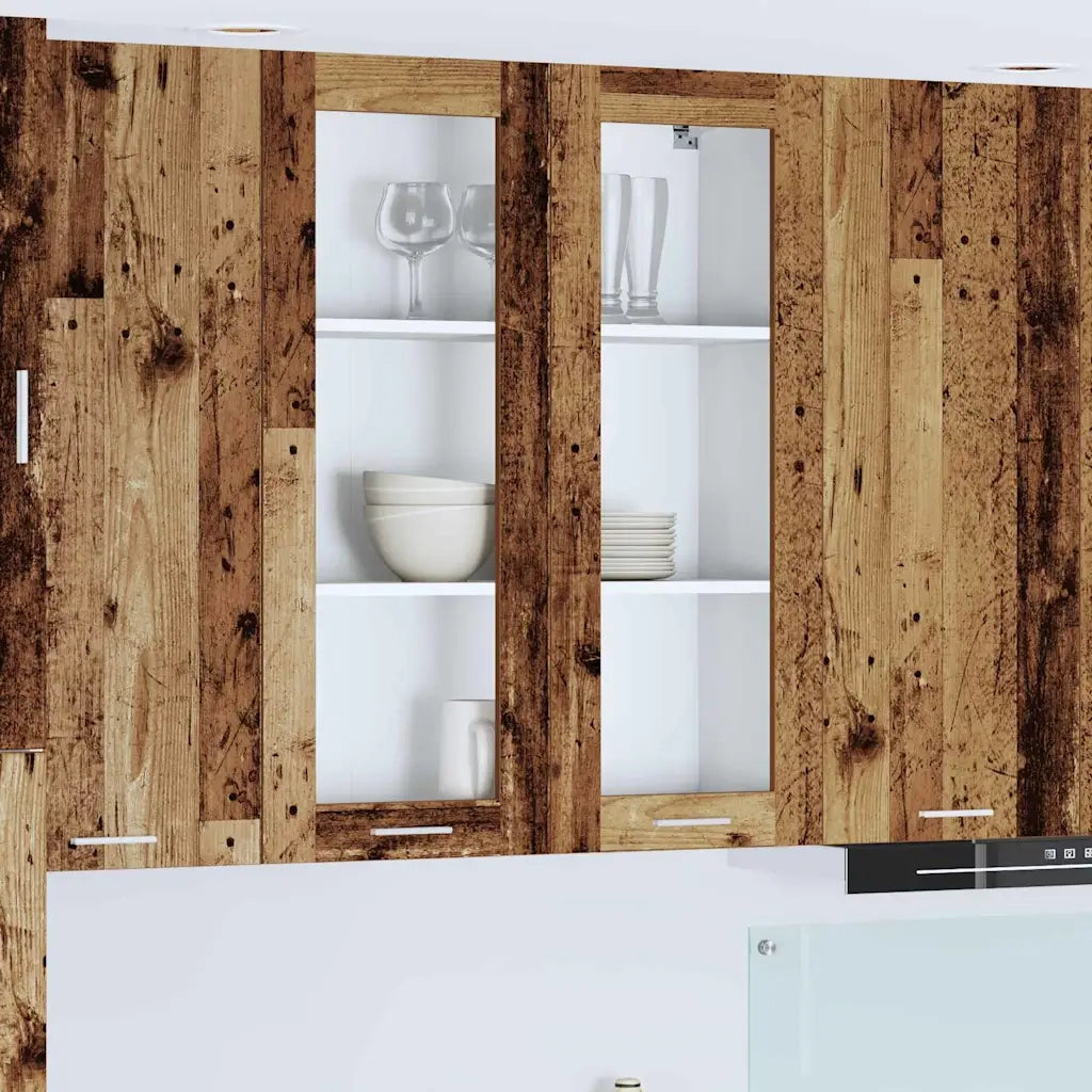 Armadio pensile con porta Legno vecchio 80 x 31 x 100 cm 884400