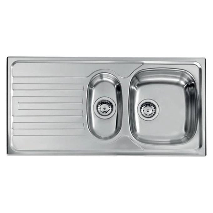 CM Nihal 100x50 2V Lavello ad incasso Rettangolare Acciaio inossidabile