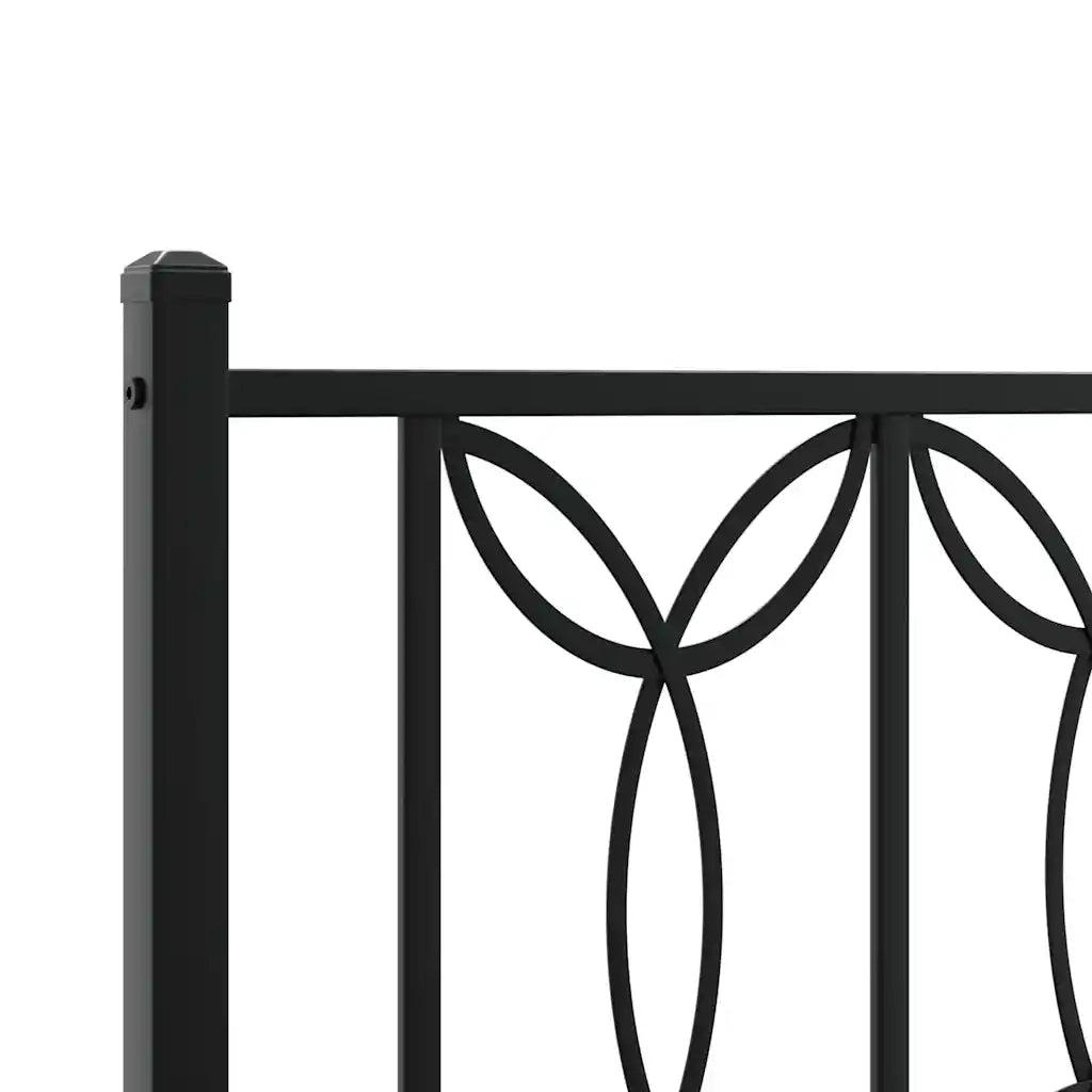 Testiera di Ricambio in Metallo Nero 107 cm 376158
