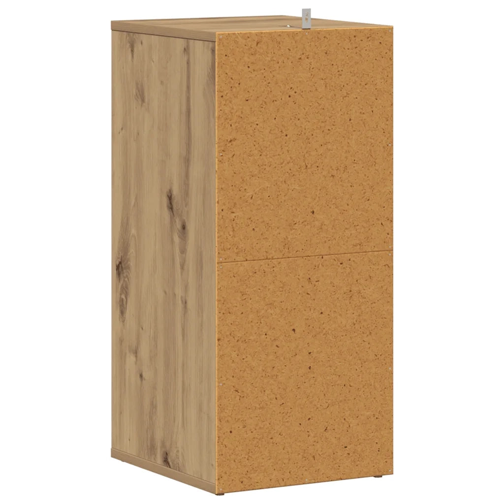 Scarpiere 2 pz Rovere Artigianale 32x35x70 cm in Truciolato 856713
