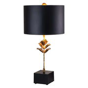 Lampada da tavolo Camilia glamour oro/nero E27 60W Flambeau