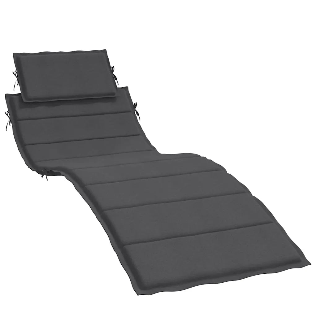Cuscino per Lettino Prendisole Antracite Mélange 186x58x4cm 4002475