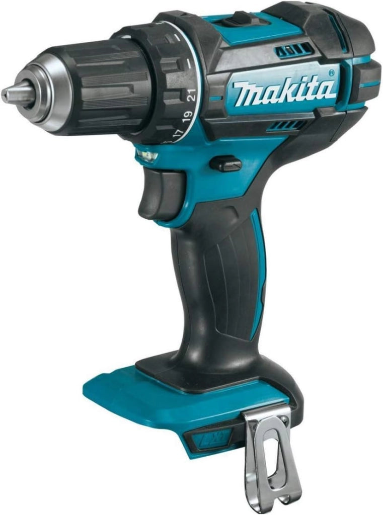 MAKITA Kit MK401 (Trapano Avvitatore DDF482 + Tassellatore DHR171 + Mini-Smerigliatrice DGA504 + Avvitatore ad Impulsi DTD152 + 2 Batterie 5,0 Ah + Caricabatterie + LXT600)
