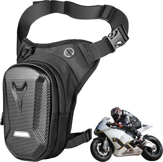 Zaino impermeabile con scaglia rigida per uomini e donne - zaino multifunzionale per motocicletta - nero .