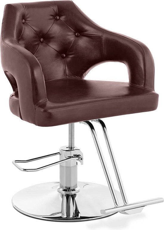 Sedia per Barbiere - 470 - 570 mm - 150 kg - Cuoio