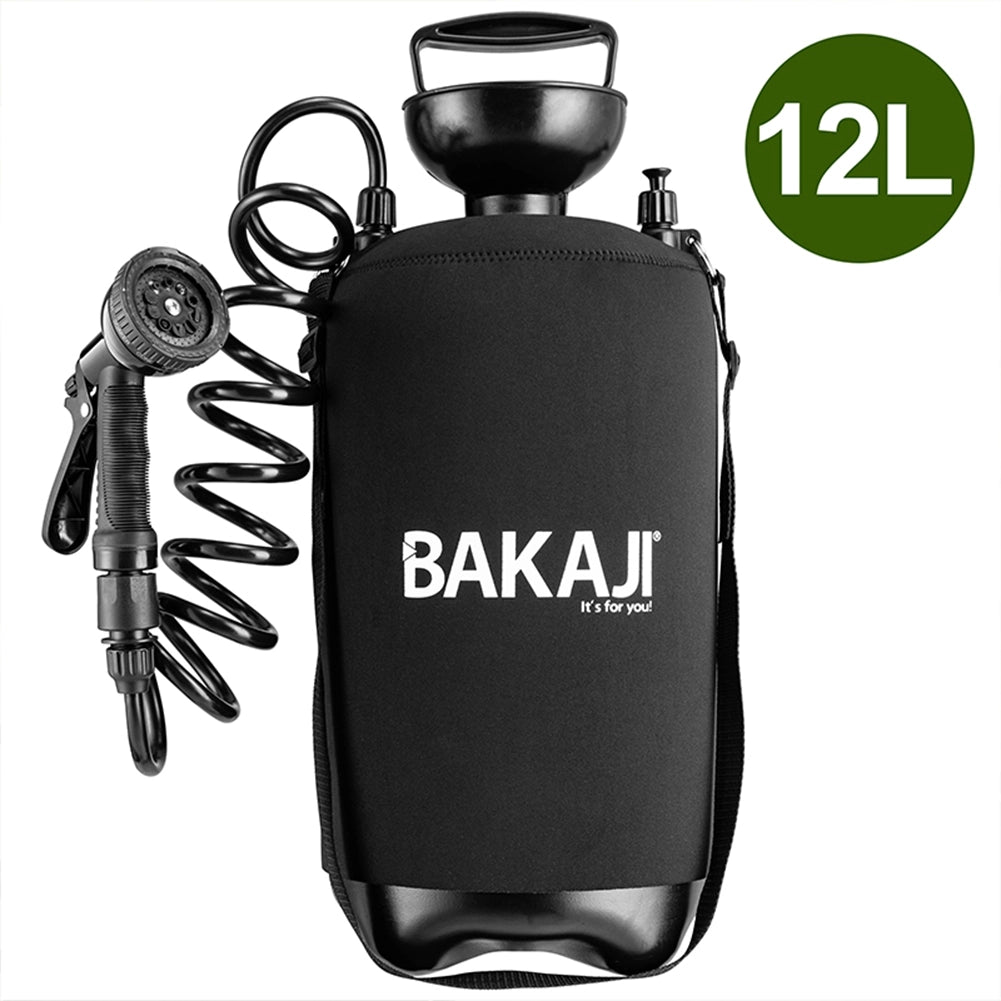 Doccia Multifunzione da Esterno 12L Portatile Tracolla Innaffiatoio Irrigatore