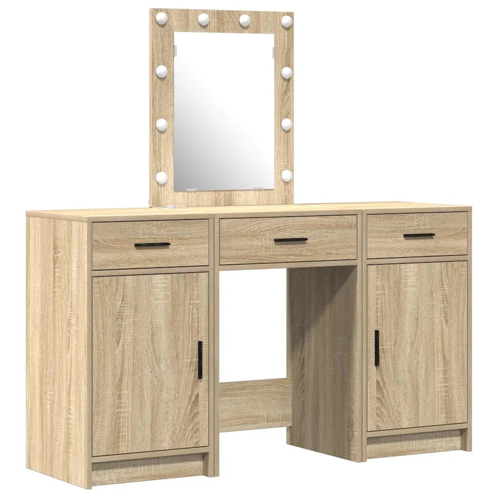 Toeletta | Tavolo da Trucco Marrone 50 x 41 x 135 cm Legno multistrato