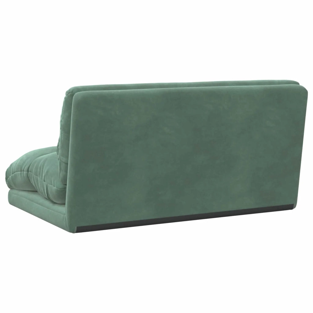 Sedia a pavimento regolabile Verde Mare Velluto