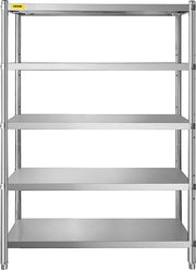 Opacchettatura a muro con 5 livelli e piastra di supporto per attrezzi con capacità di 150kg, dimensioni 1219.2x469.9x1830mm