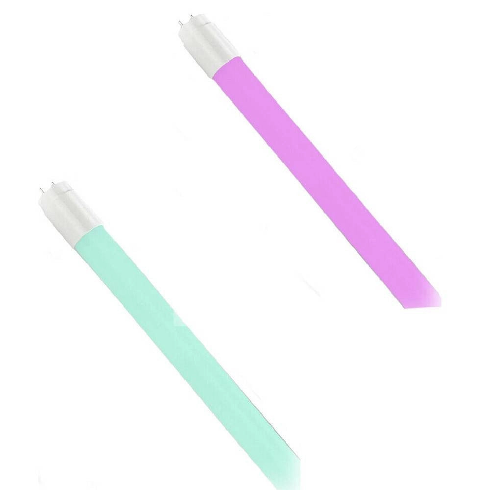 Trade Shop - Neon Opaco Led Luce Rosa Verde 18 W Tubo Attacco T8 120cm Luce Colorata -