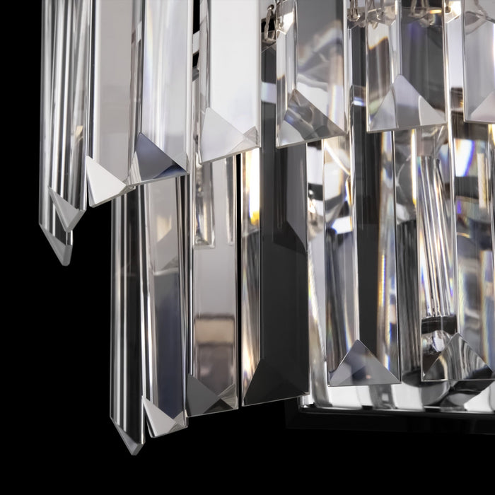 Lampada da parete Neoclassic in Metallo e Vetro Revero Cromo