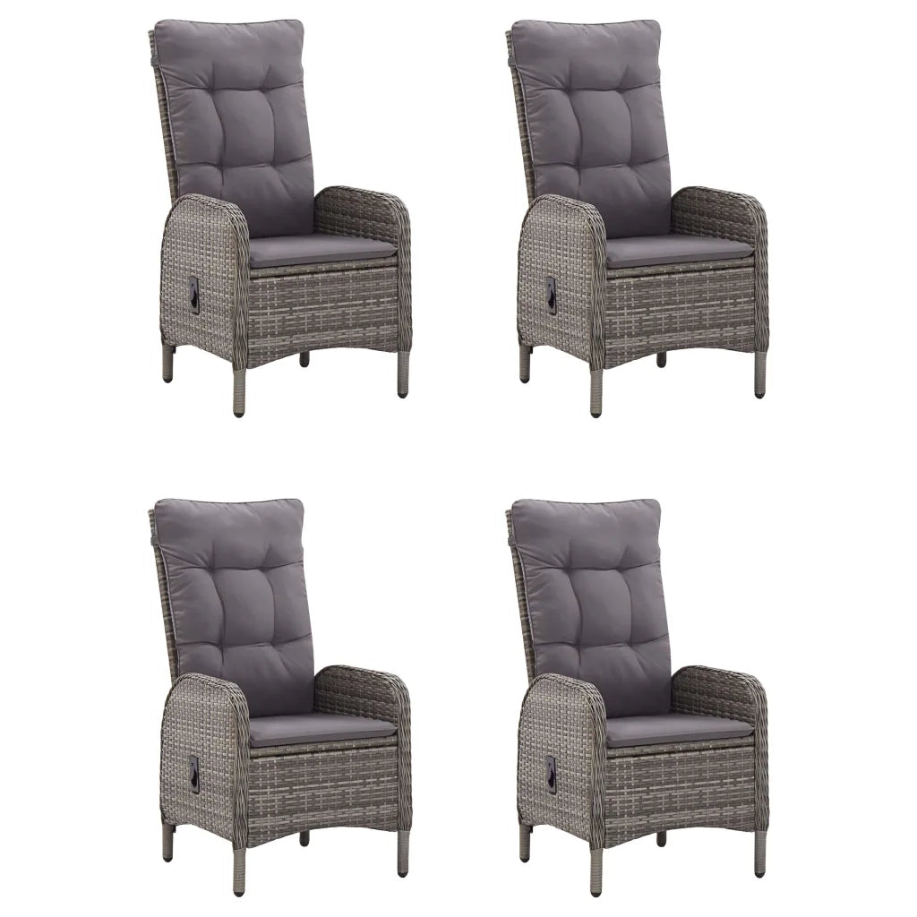 Set Mobili da Pranzo per Giardino 5 pz Grigio 3071941