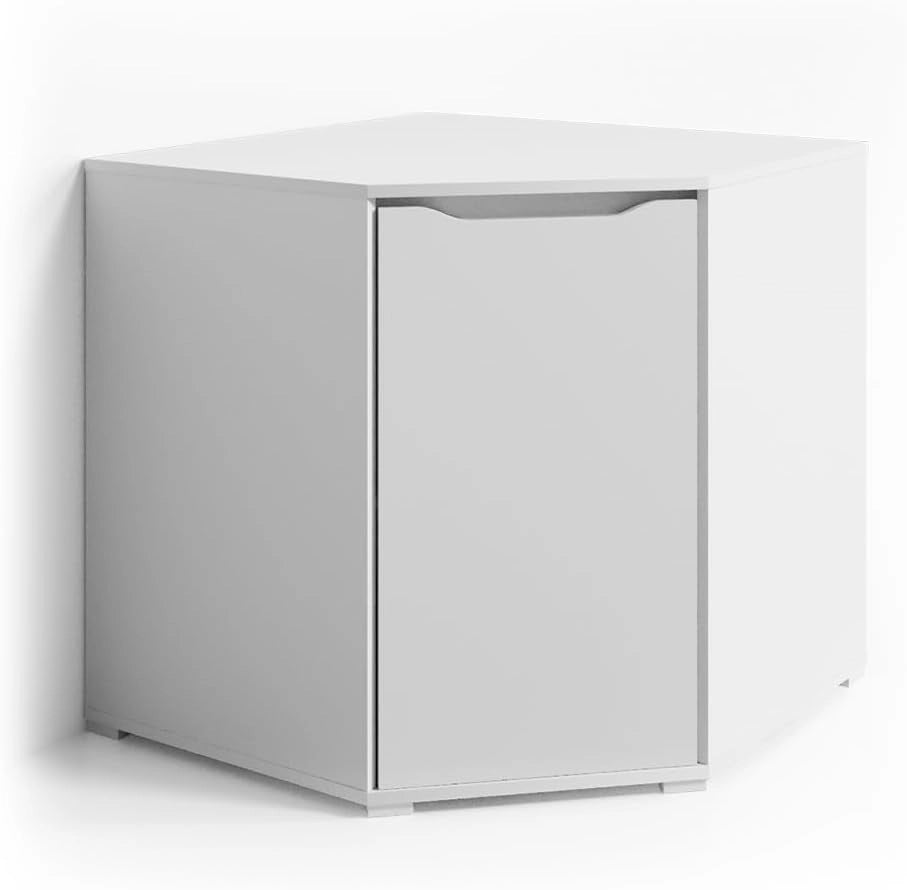 Credenza Ruben, Bianco, 78 x 76.6 cm, adatto per la conservazione di abbigliamento e tessuti