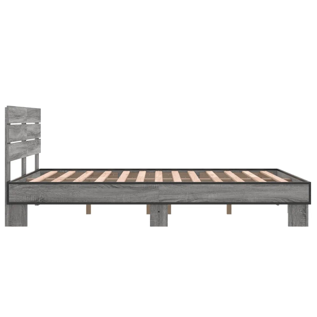 Giroletto Grigio Sonoma 120x200 cm in Legno Multistrato Metallo