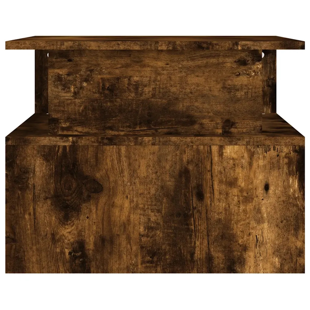 Tavolino da Salotto Rovere Fumo 90x55x42,5 cm Legno Multistrato 834283