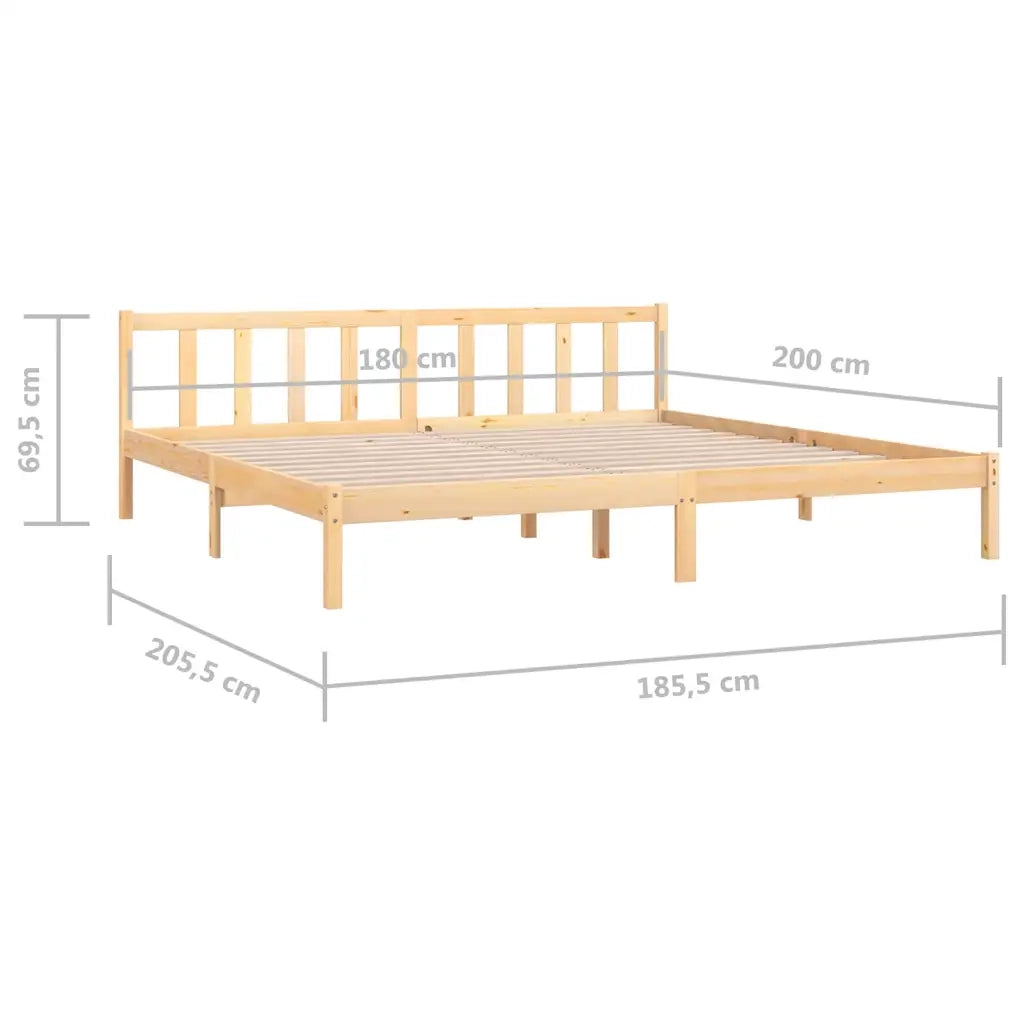 Giroletto in Legno Massello 180x200 cm Super King 810097