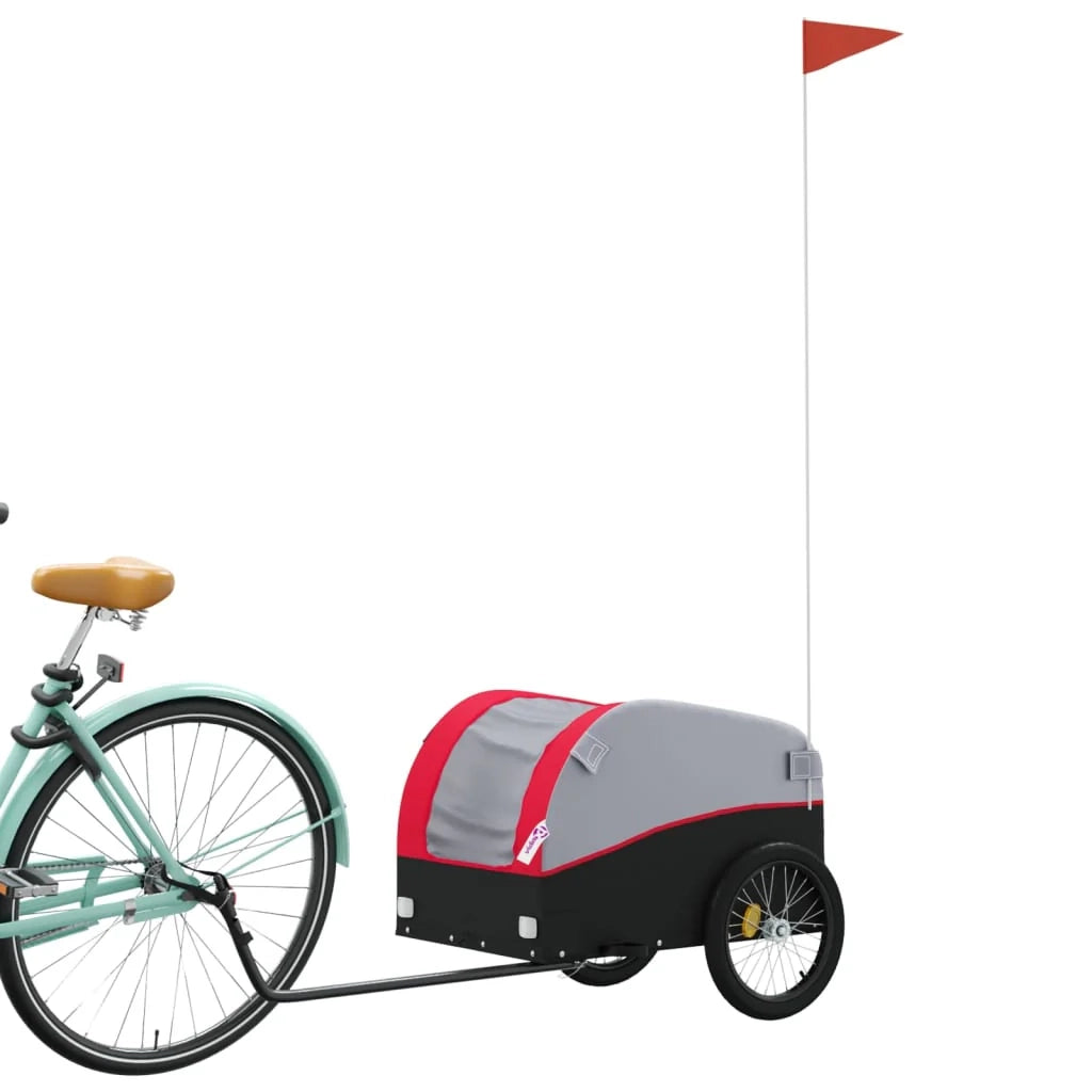Rimorchio per trasporto biciclette capacità 30 kg ferro rosso 02_0044174