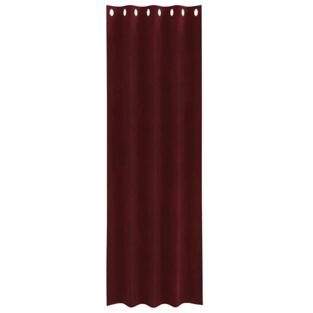 Tende oscuranti 2 pcs Rosso Vino 140 x 260 cm Velluto 4107302