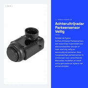 Radar di retromarcia - Sensori parcheggio - Sensore parcheggio - Senso di parcheggio - Compatibile con W163/W164/W211 - Materiale PVC - Peso 35g - Senso di parcheggio a distanza