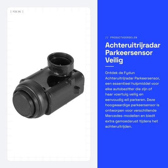 Radar di retromarcia - Sensori parcheggio - Sensore parcheggio - Senso di parcheggio - Compatibile con W163/W164/W211 - Materiale PVC - Peso 35g - Senso di parcheggio a distanza