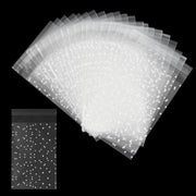 Zaketti trasparenti autoadesivi - 200 pezzi - Dimensioni 10 x 15 cm - Fatto di OPP di alta qualità - Adatti per caramelle e biscotti