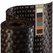 Telo copribalcone in tecnorattan KADAX 1x1M Marrone Scuro Premium Custom-Mat