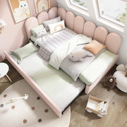 Daybed singolo – 90x200 cm – estraibile 90x190 rete – velluto rosa