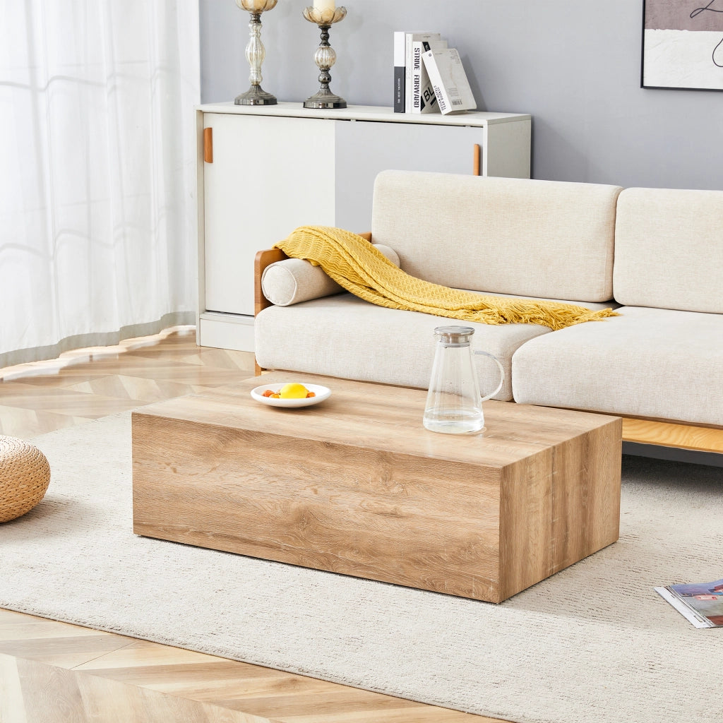 TAVOLINO DA CAFFÈ 90x50x30 cm Effetto legno MDF Colore legno