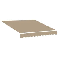 Telo di Ricambio per Tenda a Bracci in Poliestere Anti UV da 4x2.5m, Beige