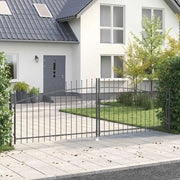 Cancello Doppio Woerden Grigio 400 x 174,5 cm Acciaio 42008856