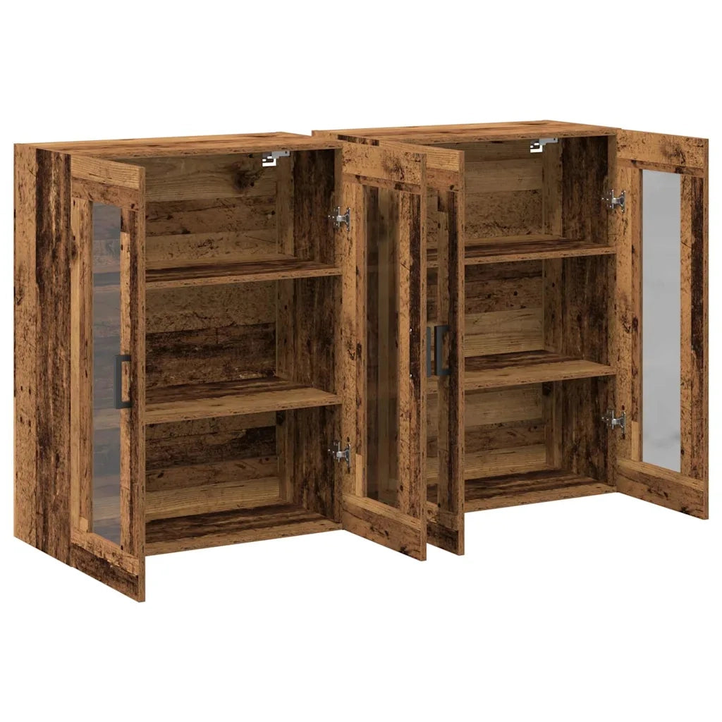 Armadi da Parete 2 pz Legno vecchio 69,5 x 34 x 90 cm CFW6914760