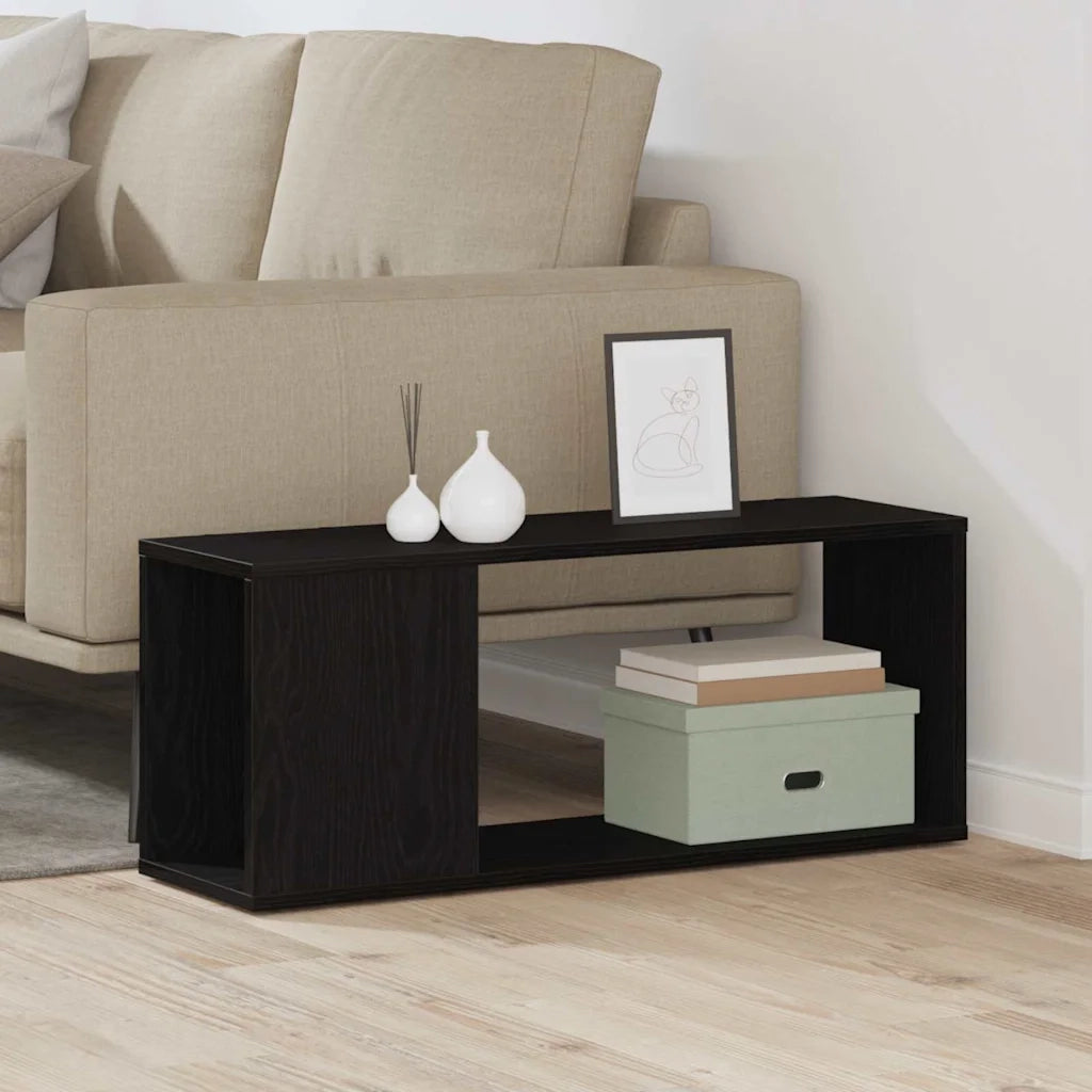 Set mobile TV Rovere Nero 80 x 24 x 32 cm Legno multistrato 862694
