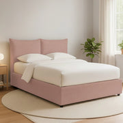 Wetherby, Letto Matrimoniale Sfoderabile Made in Italy, Rosa