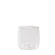 No Bilia Set 4 Bicchieri Tumbler in Vetro Borosilicato a Doppia Parete Trasparente - Design Moderno ed Elegante per Bevande Calde e Fredde NB-4X