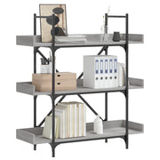 Libreria 3 Ripiani Grigio Sonoma 100x33x108,5 Legno Multistratocod mxl 134400