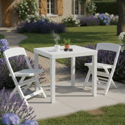 Salottino Outdoor Corinth, set Salotto da Esterno 2 Posti Made in Italy, Bianco