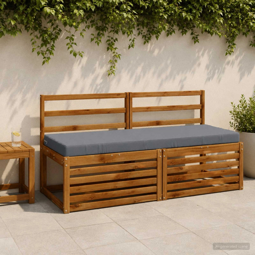 Cuscini per Panchina a 2 Pezzi SOEST 2 pz 100% Poliestere Blu 950309