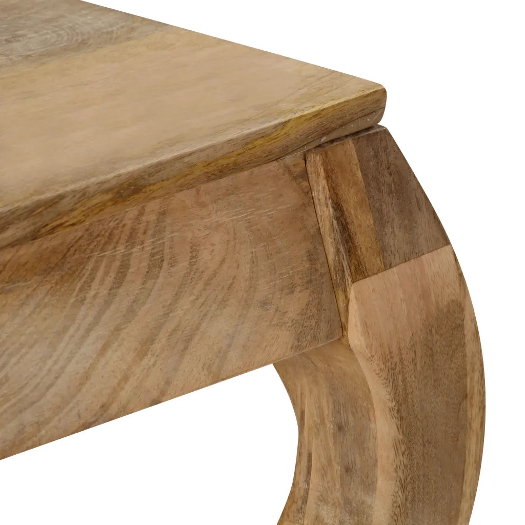 Tavolino da Salotto in Legno Massello di Mango 80x80x40cm 247111