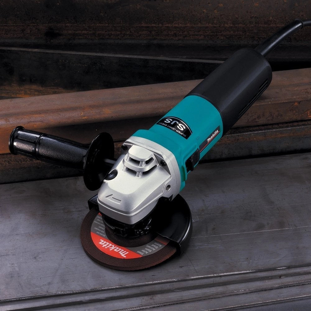 Trade Shop - Smerigliatrice Angolare Flex Flexibile Con Disco Da 150mm Makita 150mm 1400w M14 -