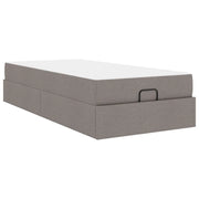 Letto singolo | Letto per adulti | Struttura letto con materasso 2 pcs Talpa Tessuto
