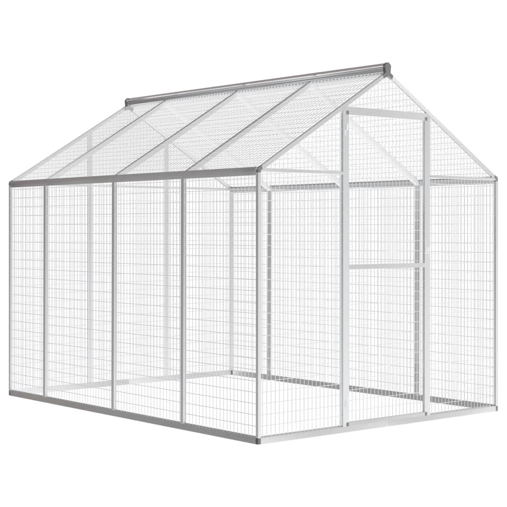 Voliera da esterno con struttura in alluminio 242 cm per uccelli 02_0000058