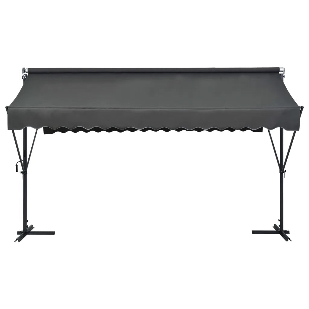 Tenda Parasole con Piedistallo 400x300 cm Antracite 145886